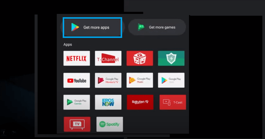 Play Store on Android TV