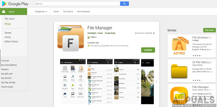 Install File Manager