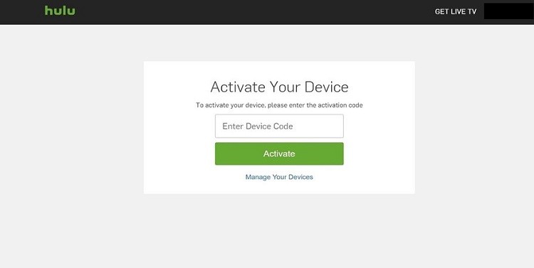 Activate Hulu on Sony Smart TV