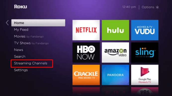 Select Streaming Channels on TCL Roku TV
