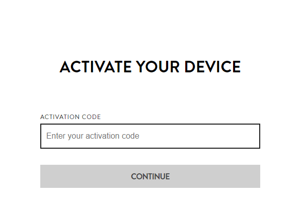 Type the Activation code