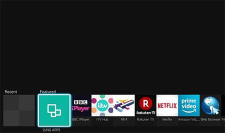 select Featured - update apps on Samsung Smart TV