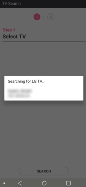 Choose the LG TV - LG Smart TV Remote App