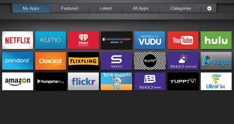 Select My Apps - Netflix on Vizio Smart TV