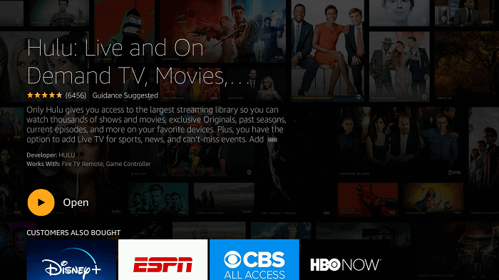 Open Hulu on Insignia Smart TV