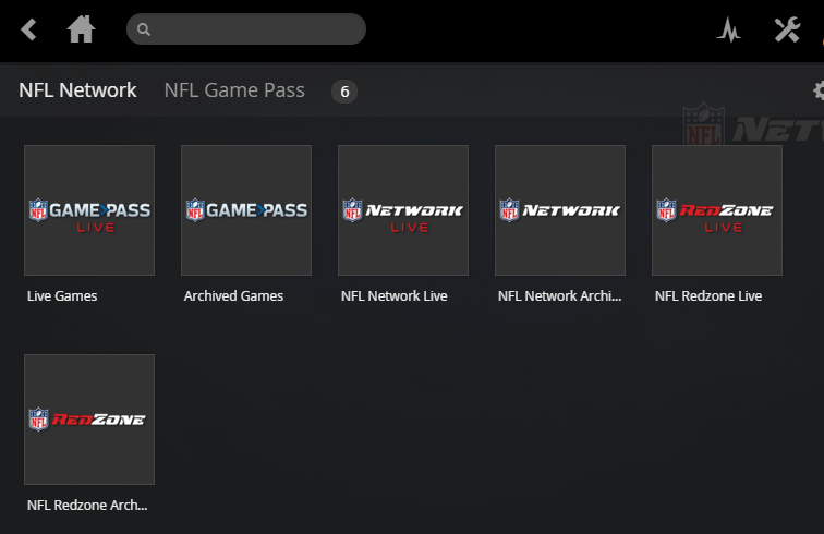 select the NFL match to stream on Sony Smart TV