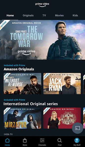 Click Cast icon - Amazon Prime Video on Sony Smart TV