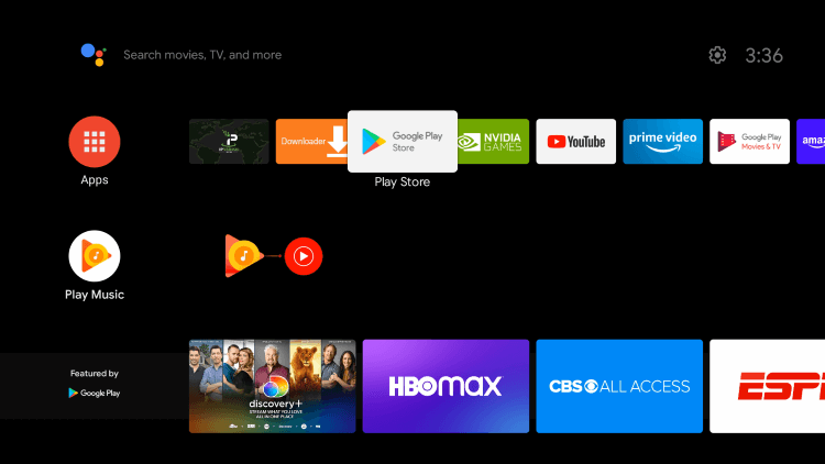 Click Google Play Store - Update apps on Skyworth Smart TV