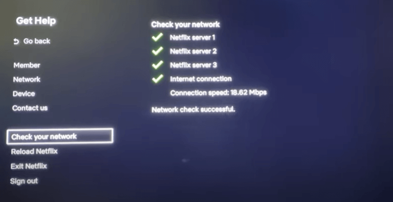 check the internet connection - Netflix not working on Hisense Smart TV