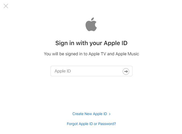 Sign in to Apple TV+ Subscription