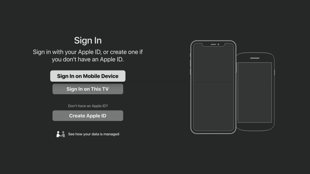 Sign in to Apple TV+ subscription