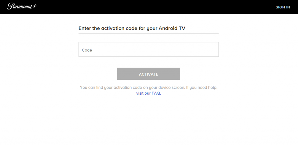 enter the Activation Code