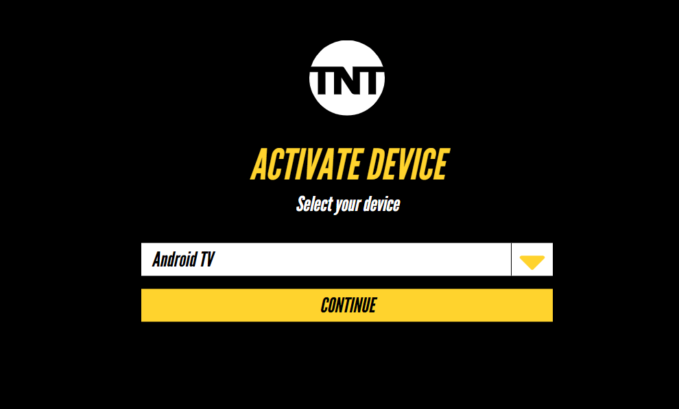 Select Android TV - TNT on Hisense Smart TV