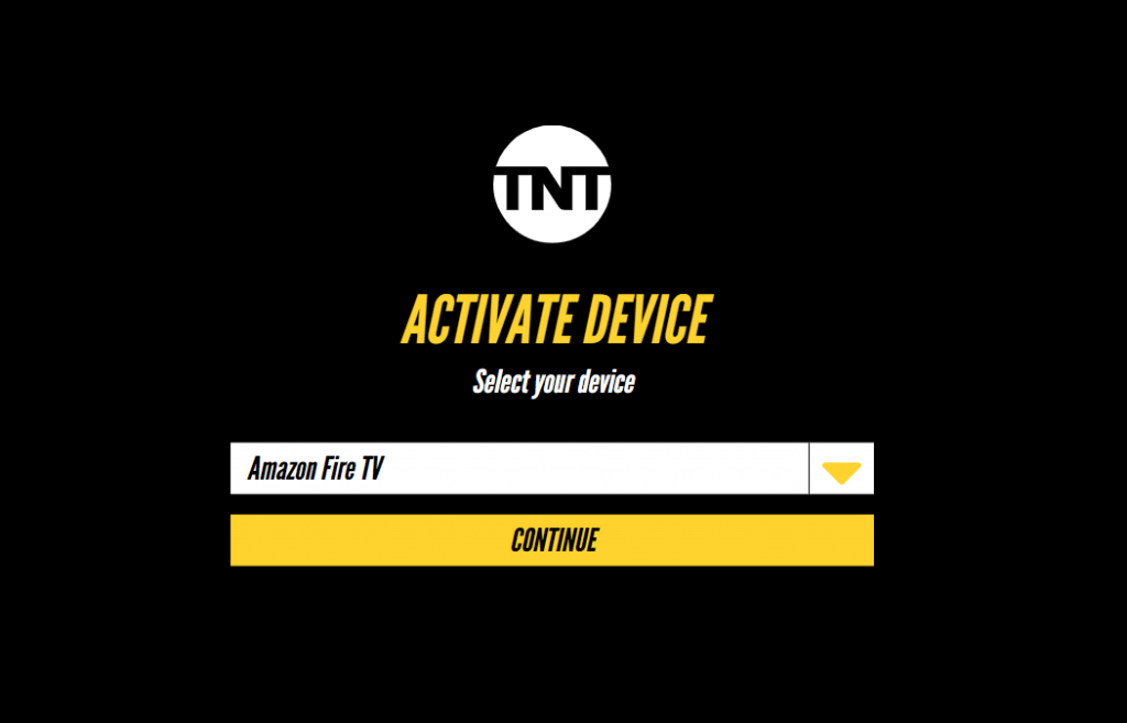 Choose Amazon Fire TV - TNT on Toshiba Smart TV