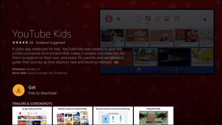 Get YouTube Kids on Insignia Smart TV