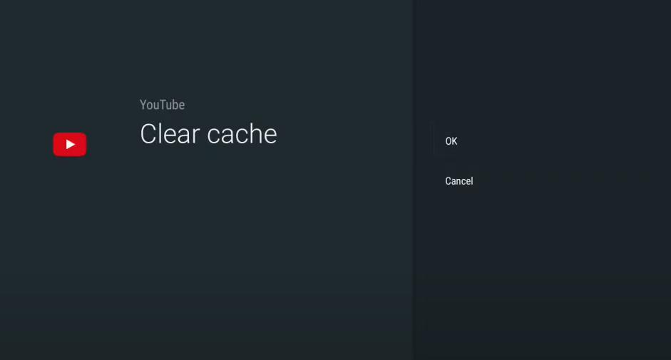 select OK to clear Cache