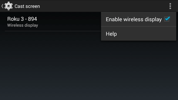 Click Enable Wireless Display