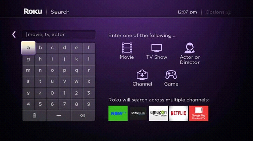 Search Funimation on Sharp Smart TV