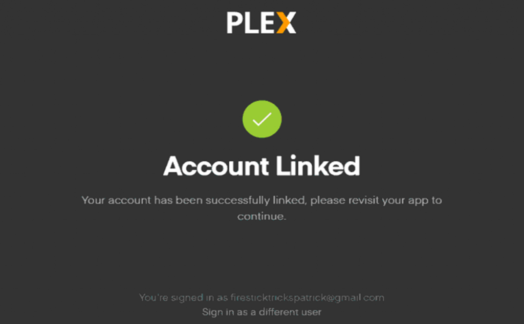 Link Plex account
