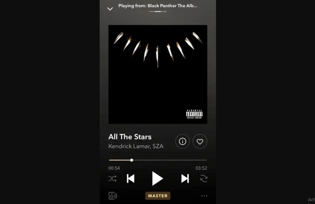  play any content on Tidal app