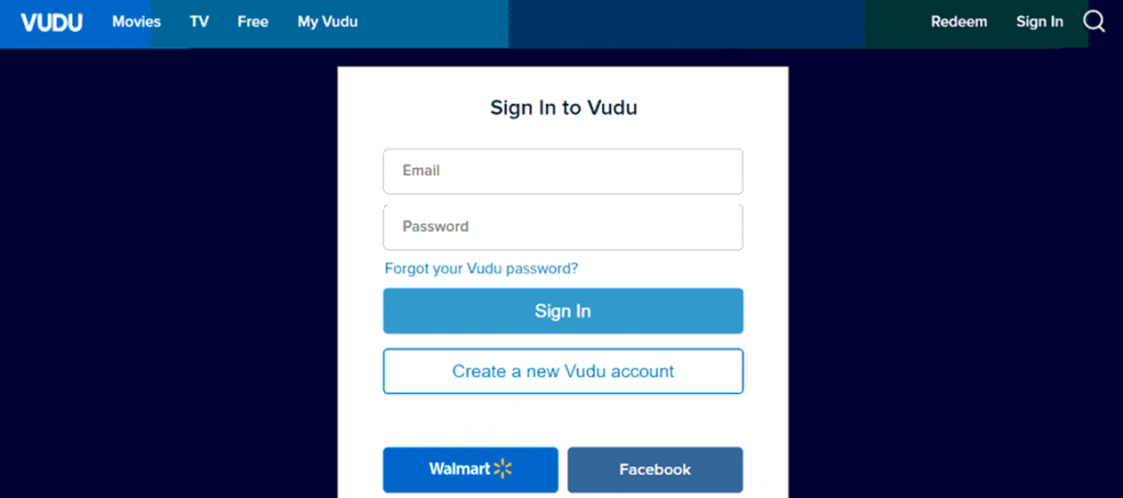 Sign in with your account