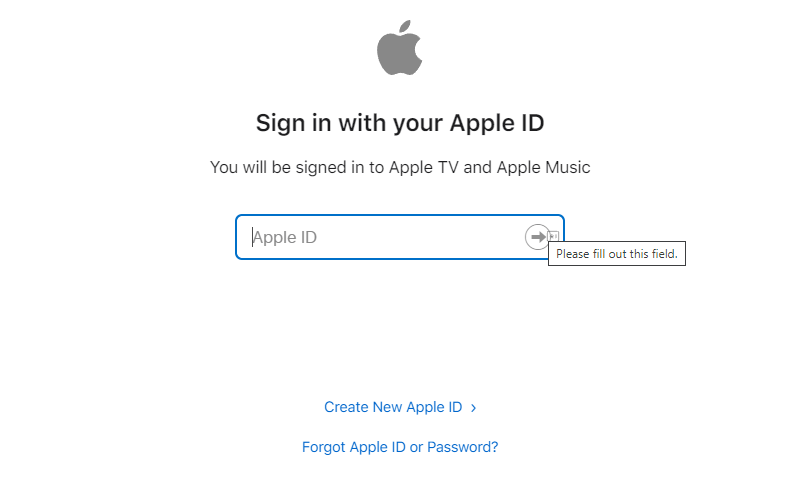 Sign in with your Apple Id.