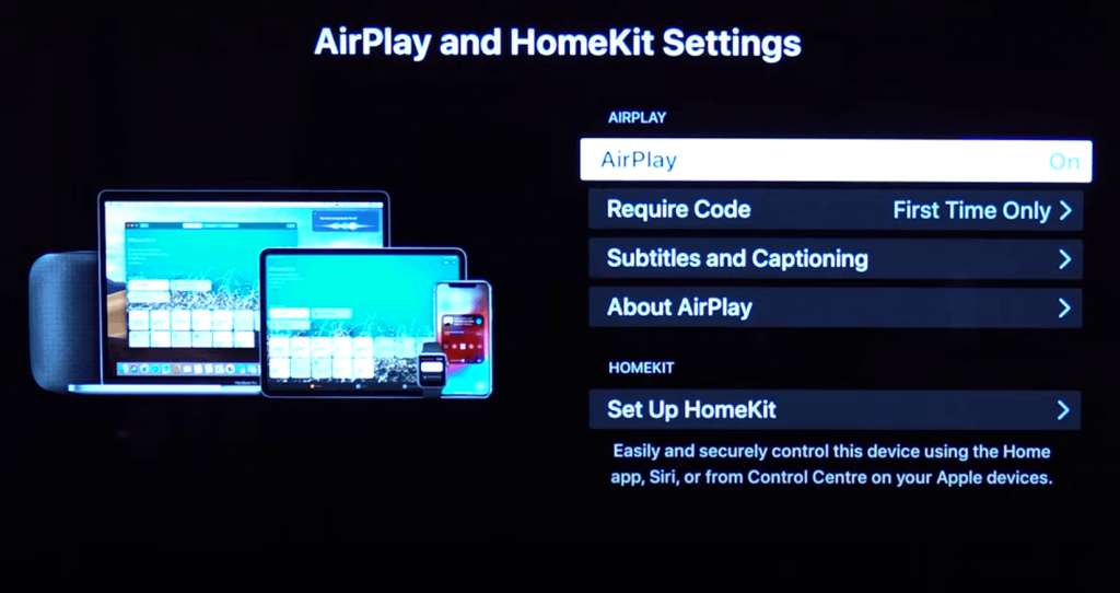 Enable AirPlay on Sony Smart TV