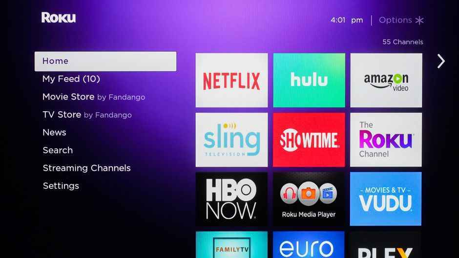 Select Search Channels from the Hisense Roku TV menu.