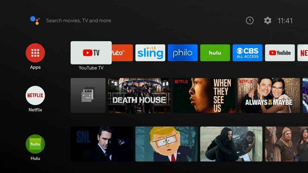 Enter Apps tap on Hisense Android TV