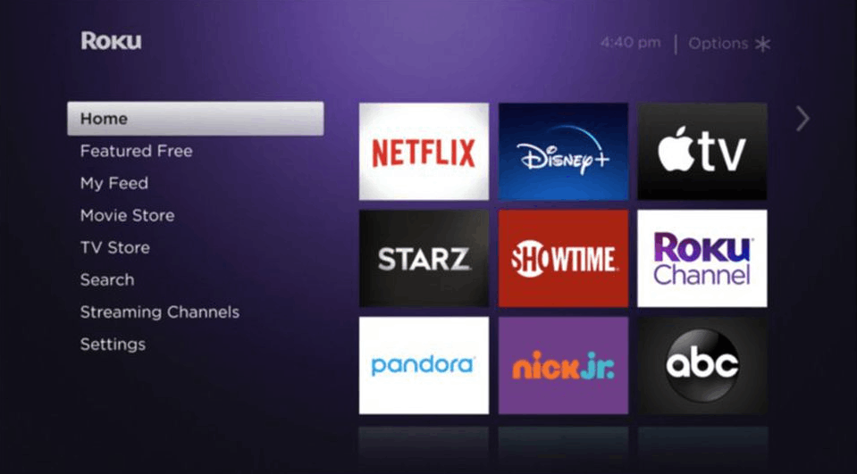 Select Search on Insignia Roku TV