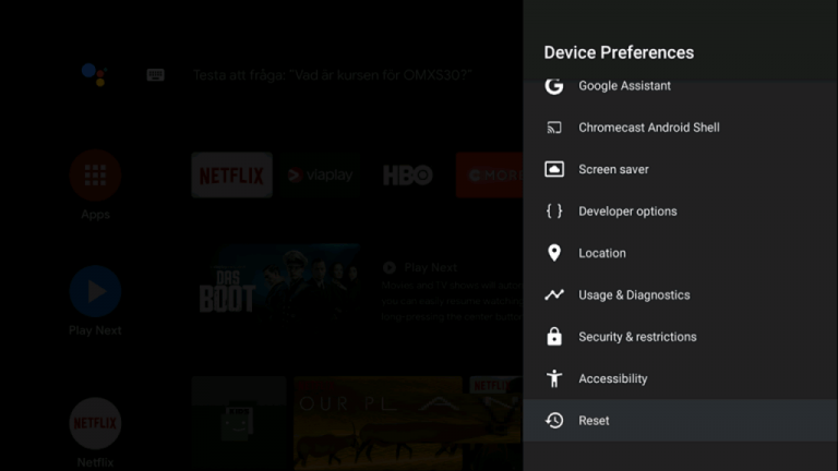 Pick Device preferences > Security and Restrictions