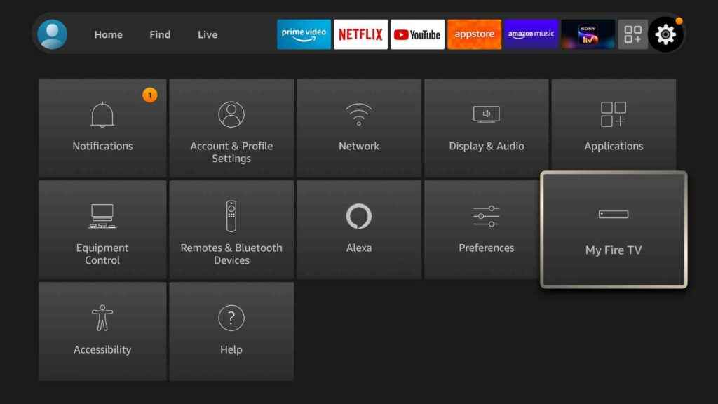 Select My Fire TV to Get Telegram on Toshiba Smart TV