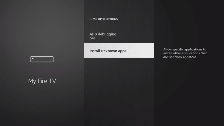 Install Unknown Apps on Toshiba Fire TV