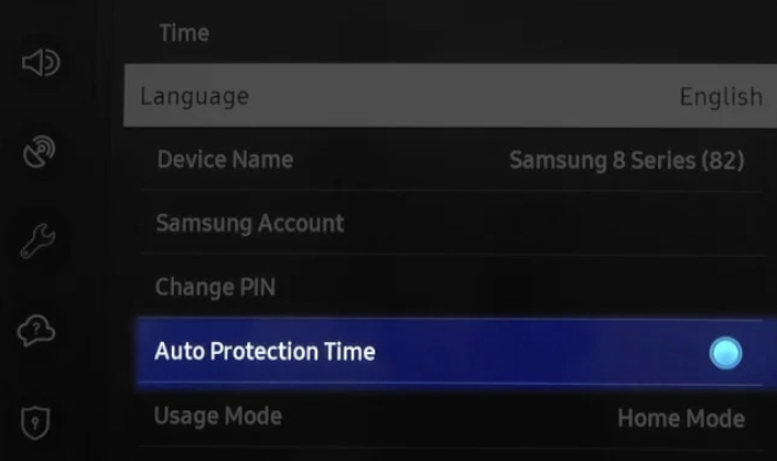 Disable Auto Protection Time option to fix AirPlay Not Working