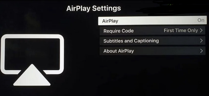 Turn off the AirPlay option