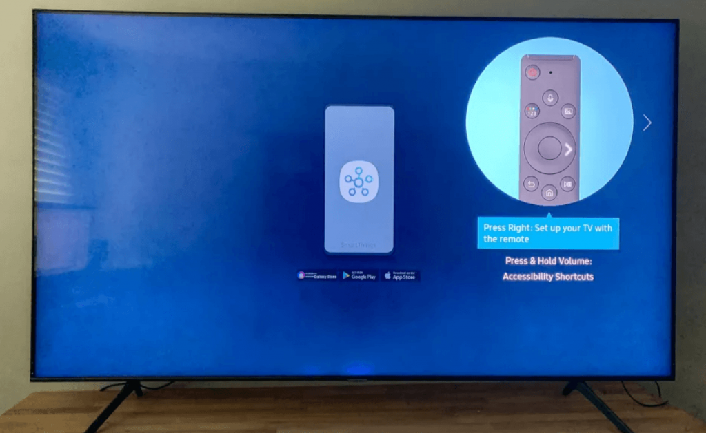 use the remote to set up your samsung tv 