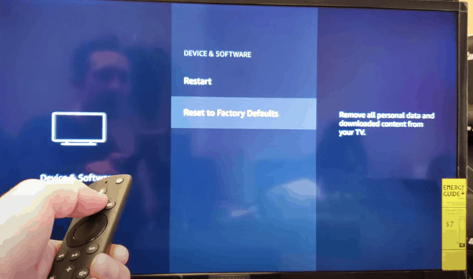 factory reset the tv if Insignia TV Remote Not Working