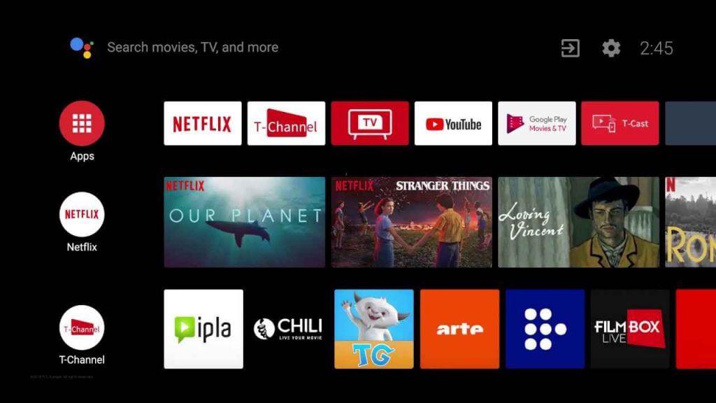tap apps to install Pandora on JVC Smart TV