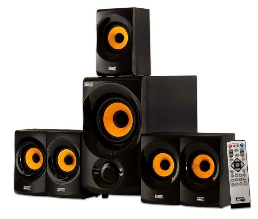 Acoustic Audio AA5172-Affordable 5.1 Channel External TV Speakers