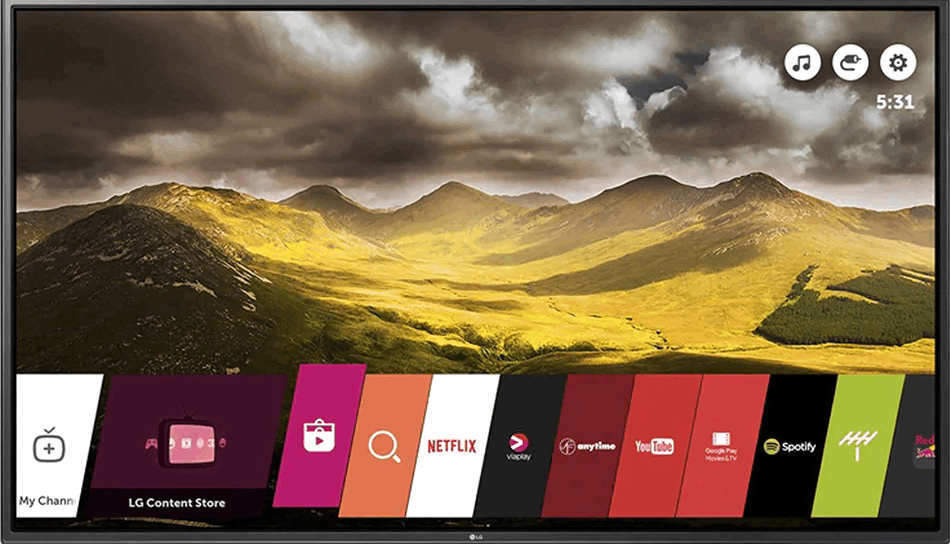 Select LG Content Store to stream Crave on LG TV