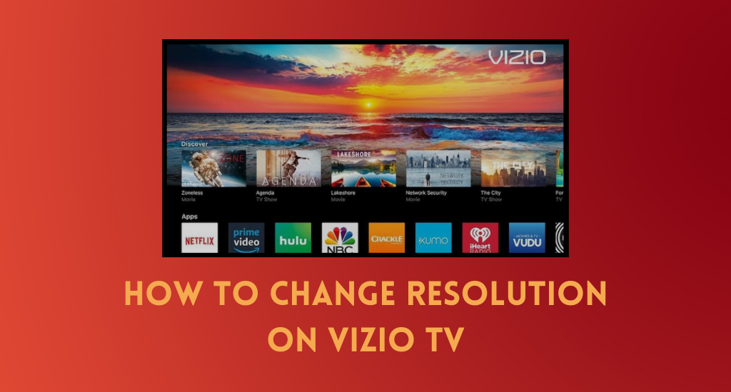 how to change resolution on Vizio TV