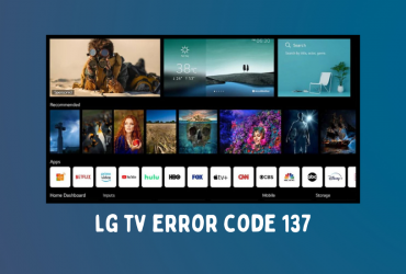 LG TV error code 137