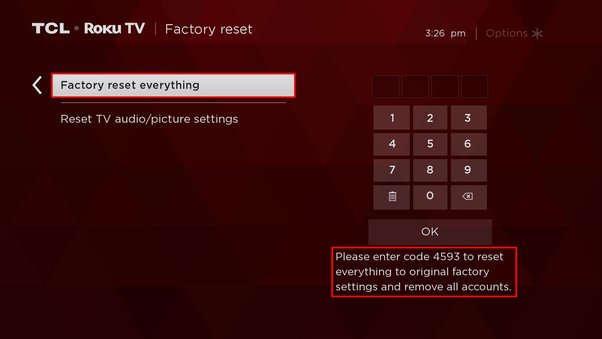 Choose Factory reset everything for major issues