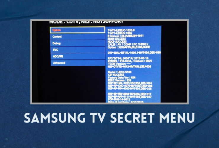 Samsung tv secret menu