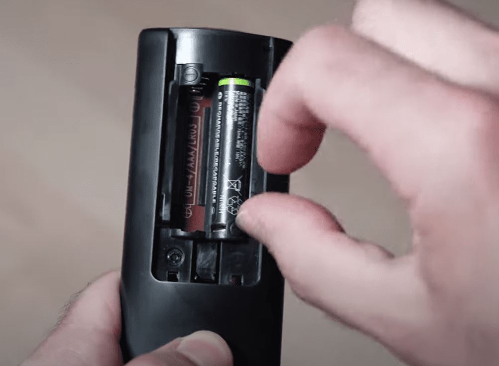 batteries in Sharp TV remote