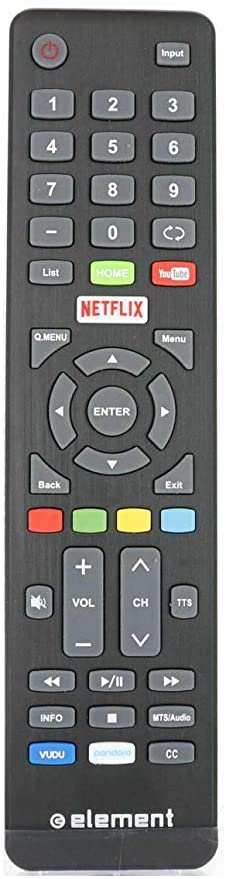 remote control codes for element tv