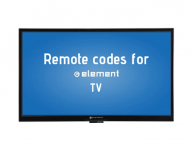 know the remote codes for element tv