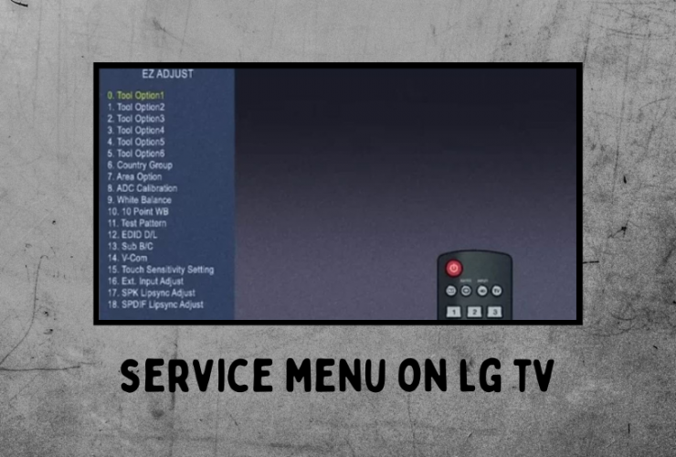 service menu on lg tv