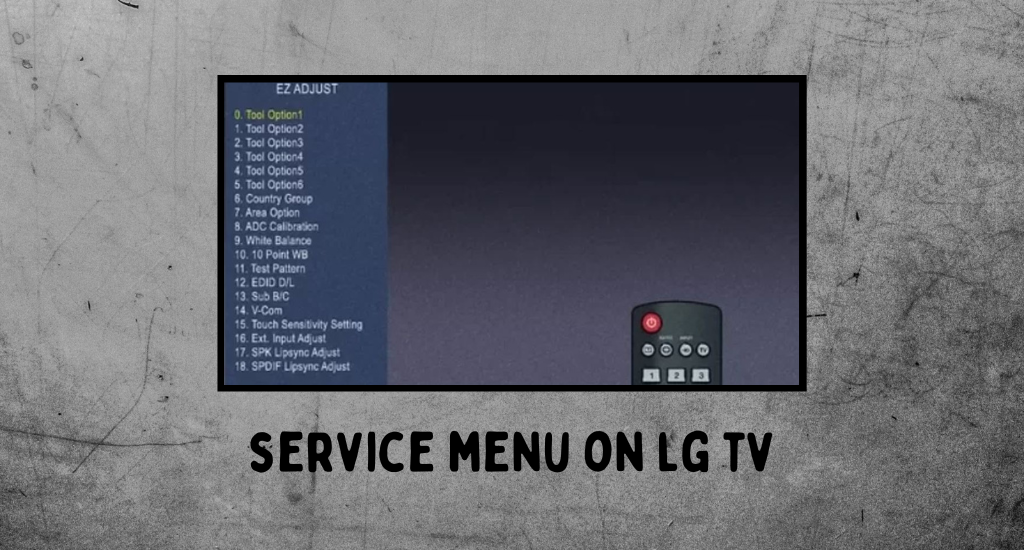 service menu on lg tv