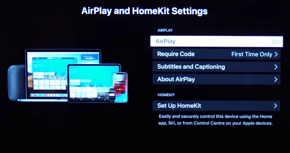 AirPlay on Sony TV